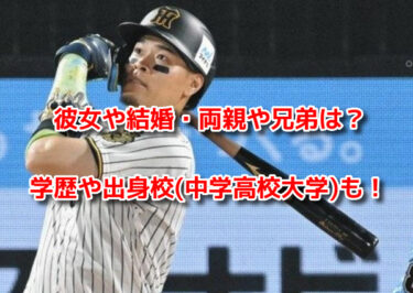 佐藤輝明の彼女は小池美波で結婚も？弟も選手で両親(父母)祖父母も